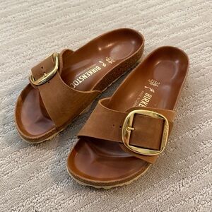 Birkenstock Madrid Big Buckle Slides Size 36